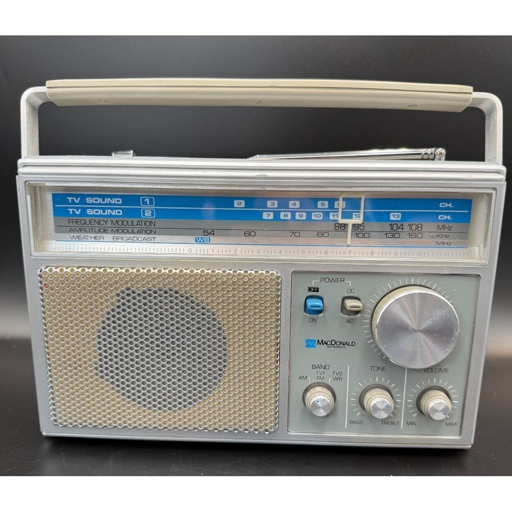 MacDonald VHF-Air-Weather AM/FM Multi-Band Radio Receiver - Vintage